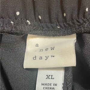 A New Day Black Dress with White Dots